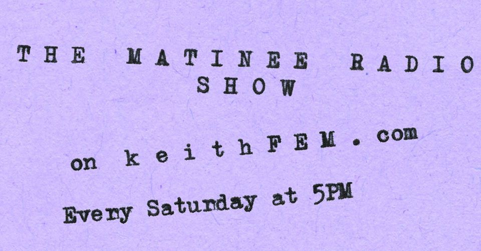 The Sunday Matinee is back! … on Saturday afternoons!
We bring you the most eclectic music and interviews from acts and bands who have played at the Matinee in the last five years of its existence.
In this first podcast we have the pleasure of...