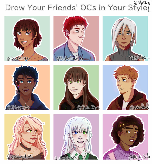 ♥ Cherry S.T.Y.L.E | I did the “Draw your friends’ OCs challenge” on...