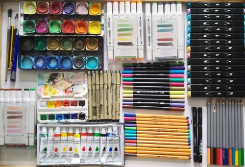 art supplies on Tumblr