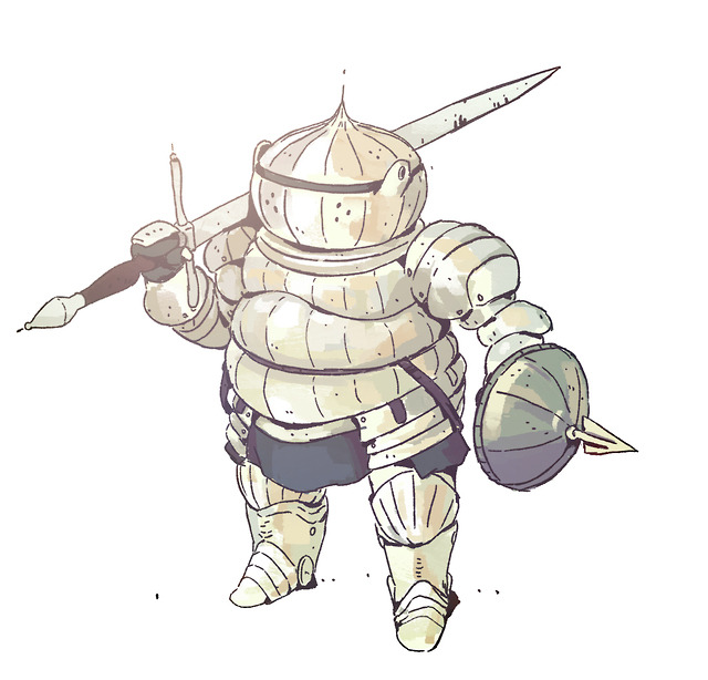 onion knight statue