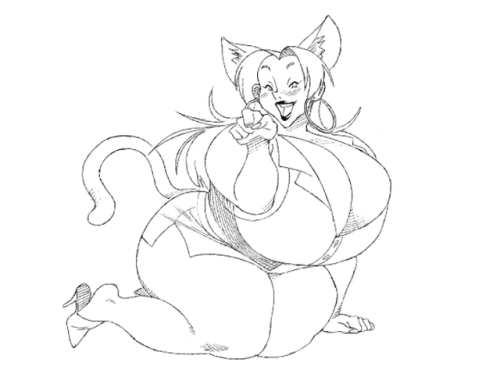 ffuffle:Itty bitty kitty Midori sketch.feeling a bit under...