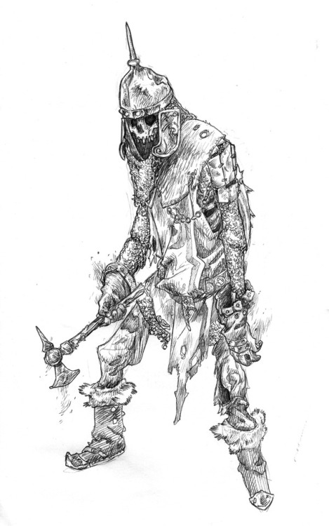 tommy-locks:Character design practice.An undead Rus, an...