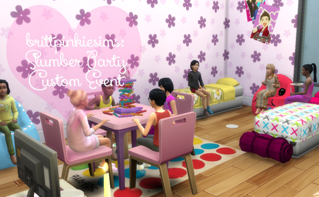 The Celebrity Sims — Brittpinkiesims: The Sims 4: Slumber Party Event...