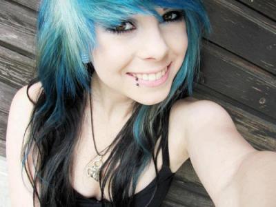 Blue And Black Hair Tumblr