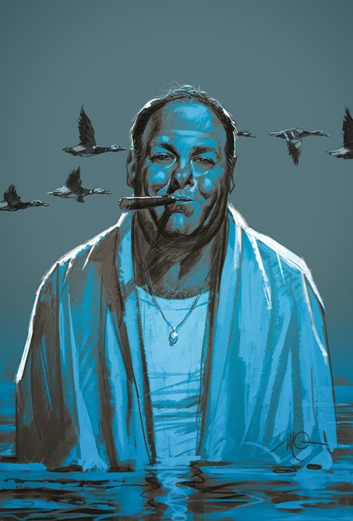 xombiedirge:The Sopranos by Massimo Carnevale