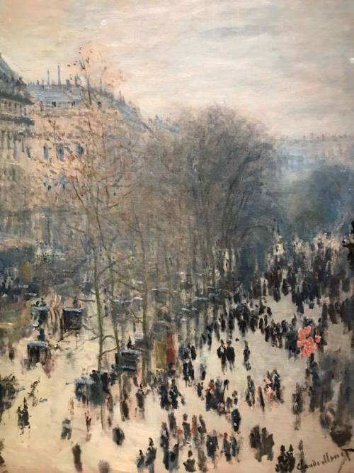 wovenbirds:Claude Monet - Boulevard des Capucines.