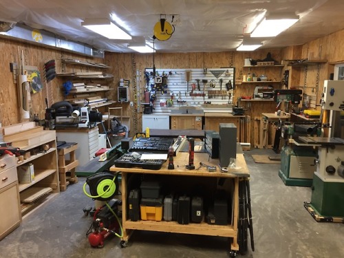 Here’s my new shop.  I’m still putting things away and setting...