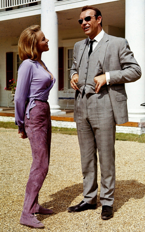 voxsartoria — Honor Blackman And Sean Connery. 1964.