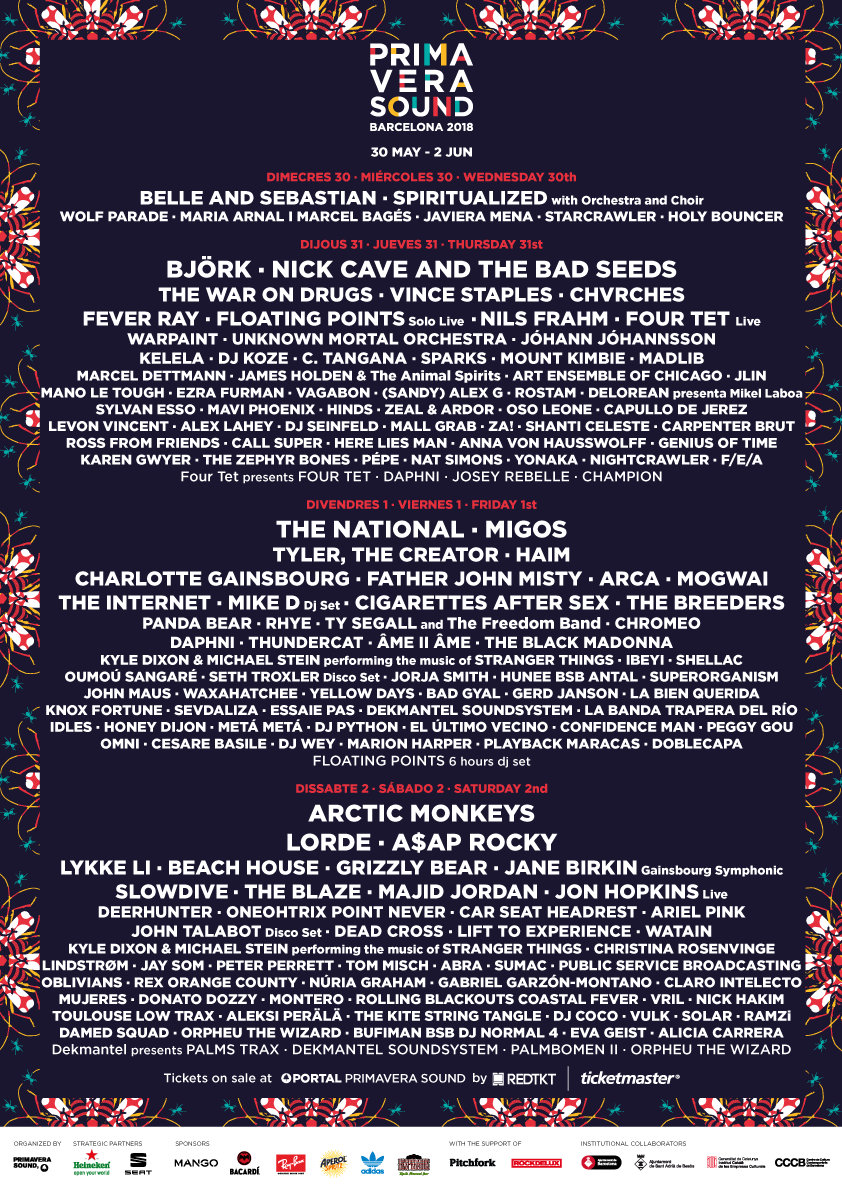 Reflektor The Primavera Sound lineup has arrived Primavera...