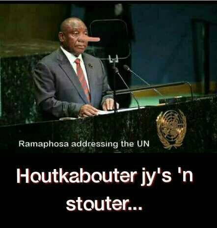 South Africa sucks !Fuck Cyril Ransposa - decieved all the liberal fucks at the UN