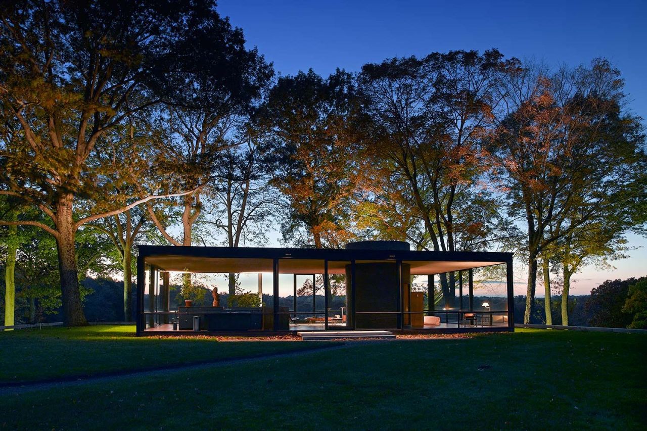 A Building A Day The Glass House Philip Johnson New Canaan