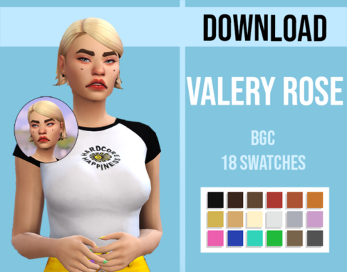 darlyssims:Valery Rose // Haira simple ea mesh edit :) (more...