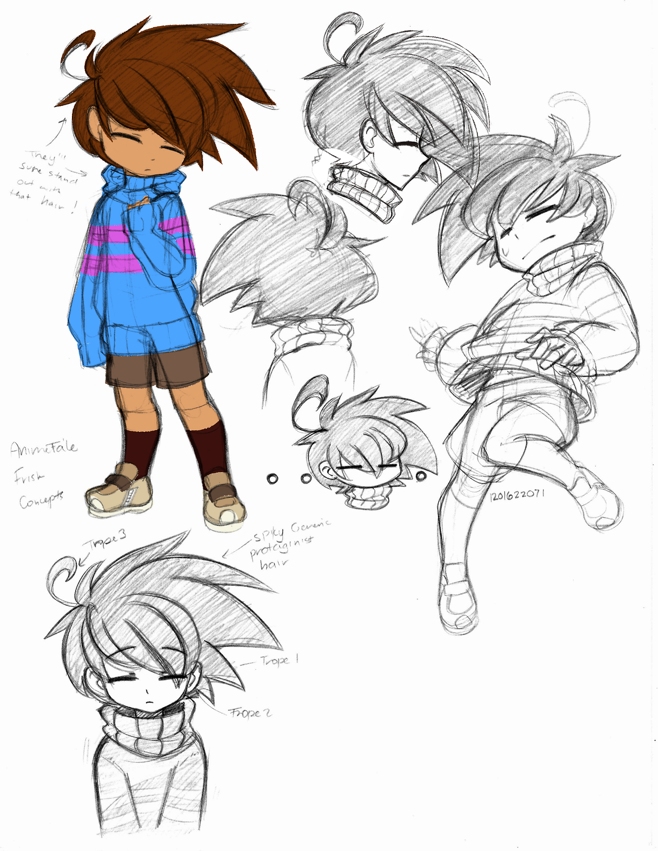 AnimeTale | Frisk Generic Anime Protagonist Child. Their...