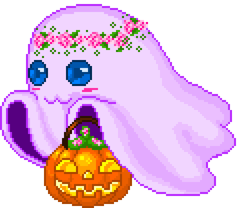 ghost kawaii ghost Halloween creepy cute happy halloween lilac pixel kawaii so kawaii pastel pastel goth pastel goth things nu goth soft grunge pastel grunge grunge aesthetic alternative my post no mine laura laura molero girly things girly blog amazing you are amazing cool cute q+ etc