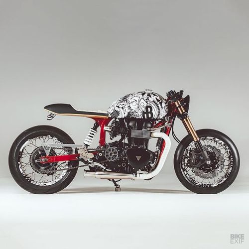 bike-exif:Coming in hot: a gnarly Thruxton from Australia’s...