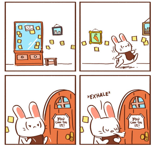 catscafecomics:Hop to it! - Remember to love yourself! <3