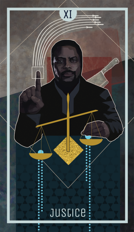 fluorescentwolf:The Expanse tarot: JusticeFred Johnson sits...