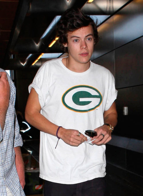 harry styles packers shirt