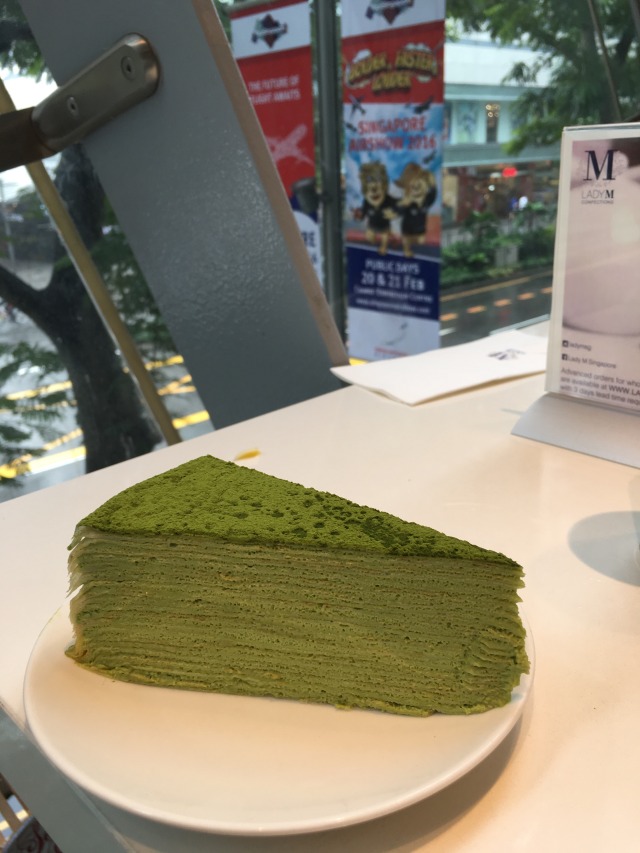 Food &amp; Places — matcha crepe cake in lady M 💚💚💚
