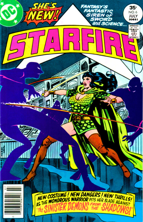 inky-curves:Starfire #6 (June-July 1977) Cover by Mike Vosburg...