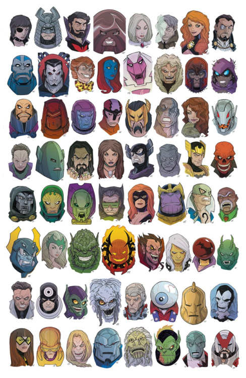 maxmarvel123:Marvelous Head ShotsFan artist by Craig Rousseau