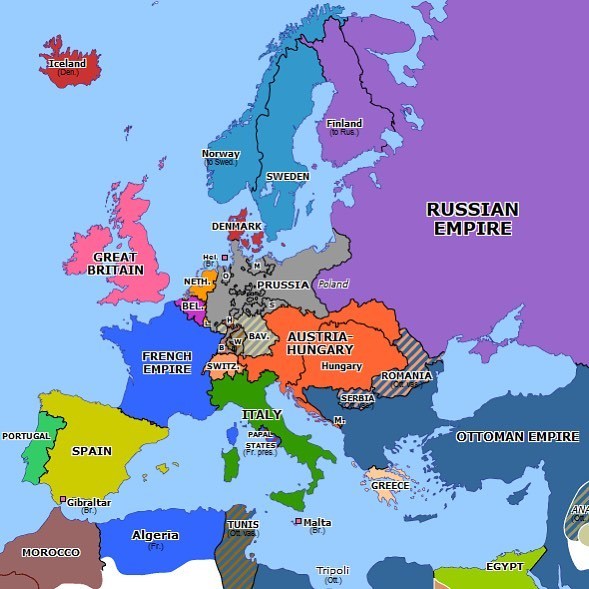 Omniatlas — Europe 150 years ago today: North German...