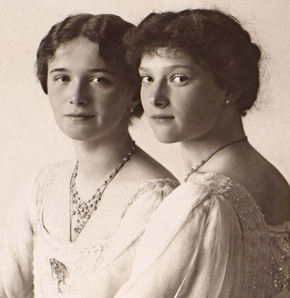 A ROMANOV TRIBUTE — The big pair: Grand Duchesses Olga and Tatiana...