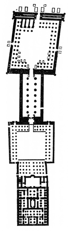 Temple of Amon-Mut-Khons, Plan, Luxor, Egypt
