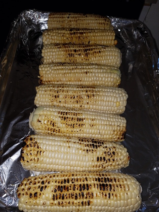 Fire roasted corn with a cilantro and garlic... | Recipes & Culinary ...