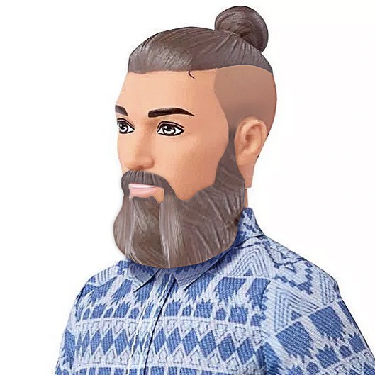 ken doll with a beard