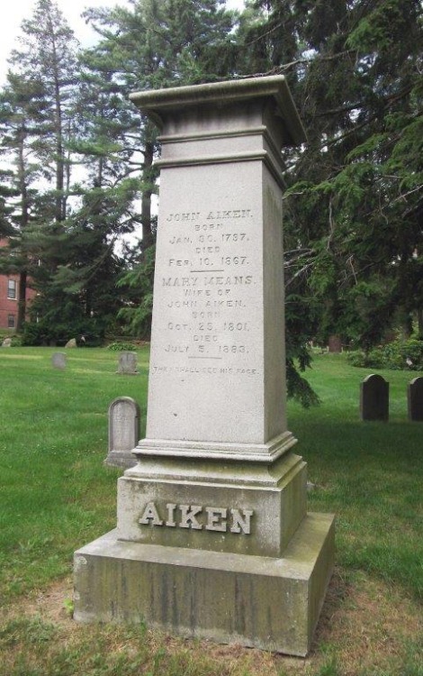 Grave if John Aiken and his wife Mary Means. Mary’s sister, Jane...