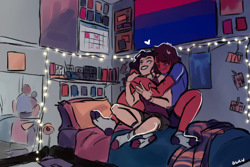 blueskittles-art:Korrasami week day 5: (and they were)...