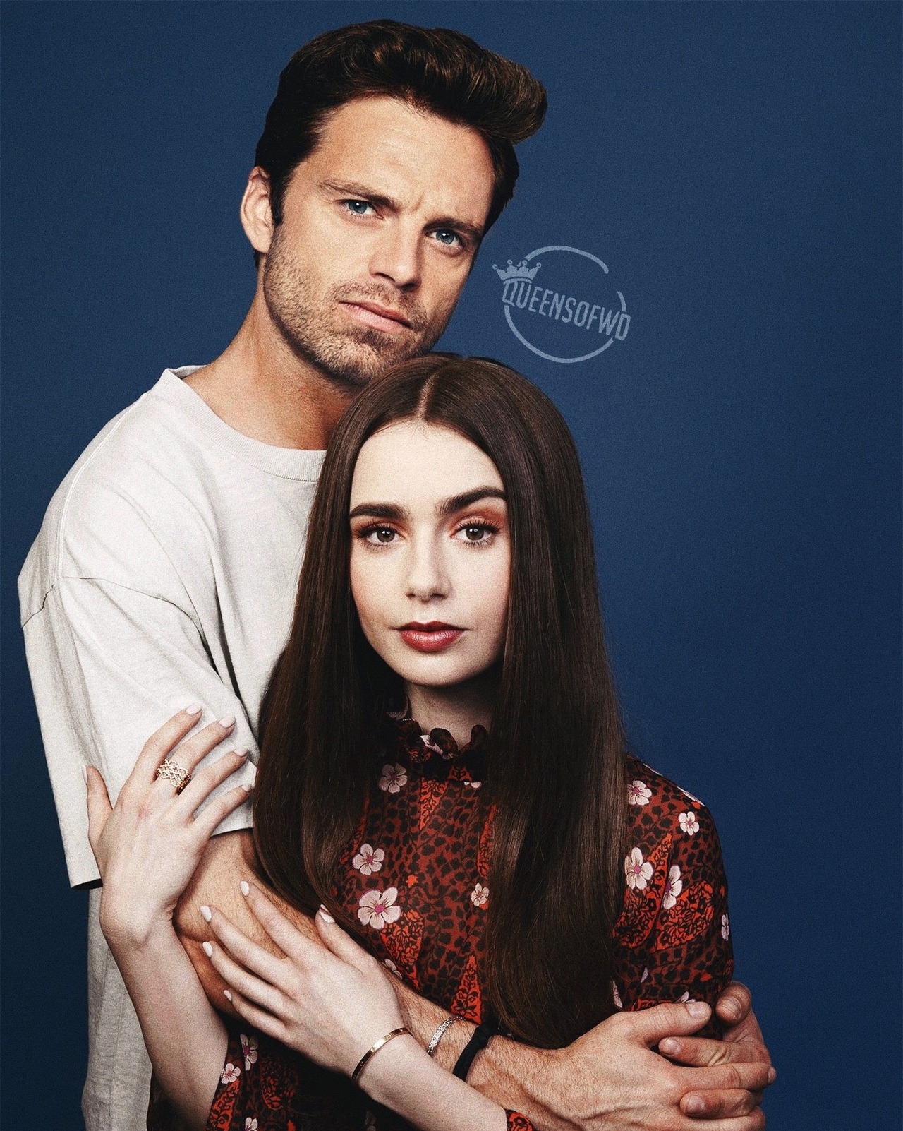 Sebastian stan and lily collins