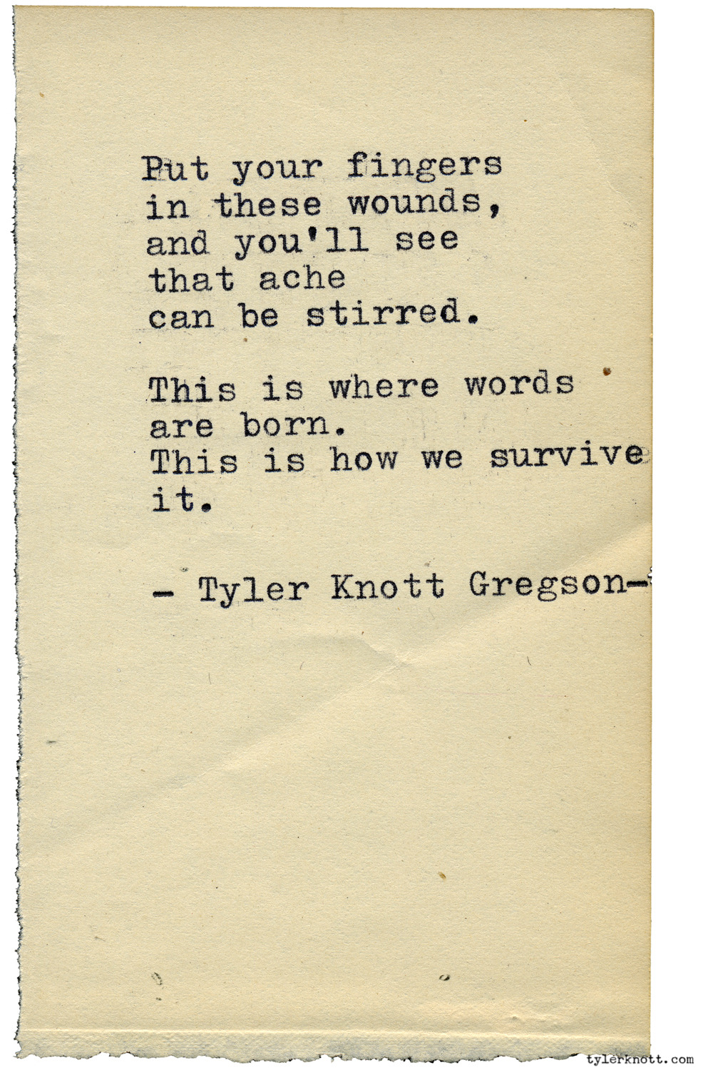 Tyler Knott Gregson Typewriter Series 2299 By Tyler Knott