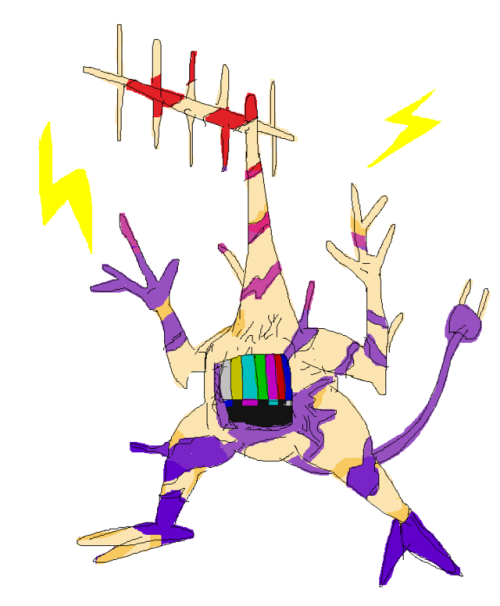 splendidland:electrical monster doodle