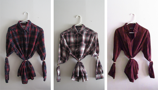 bleached plaid shirt diy