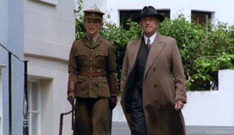 Foyle's War: All Clear: Michael Kitchen: Honeysuckle Weeks: Foyle and Sam walking 1