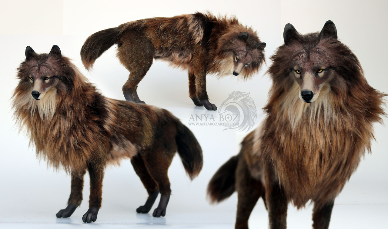 wolf art doll