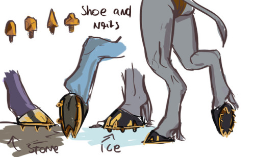 pebster:Headcanon for Goat/Tauren shoe and nails! Yesterday...