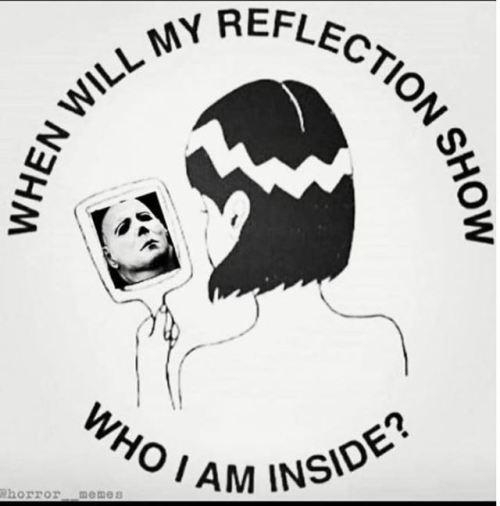 horror halloween horror humor horror villains michael myers reflection mirror