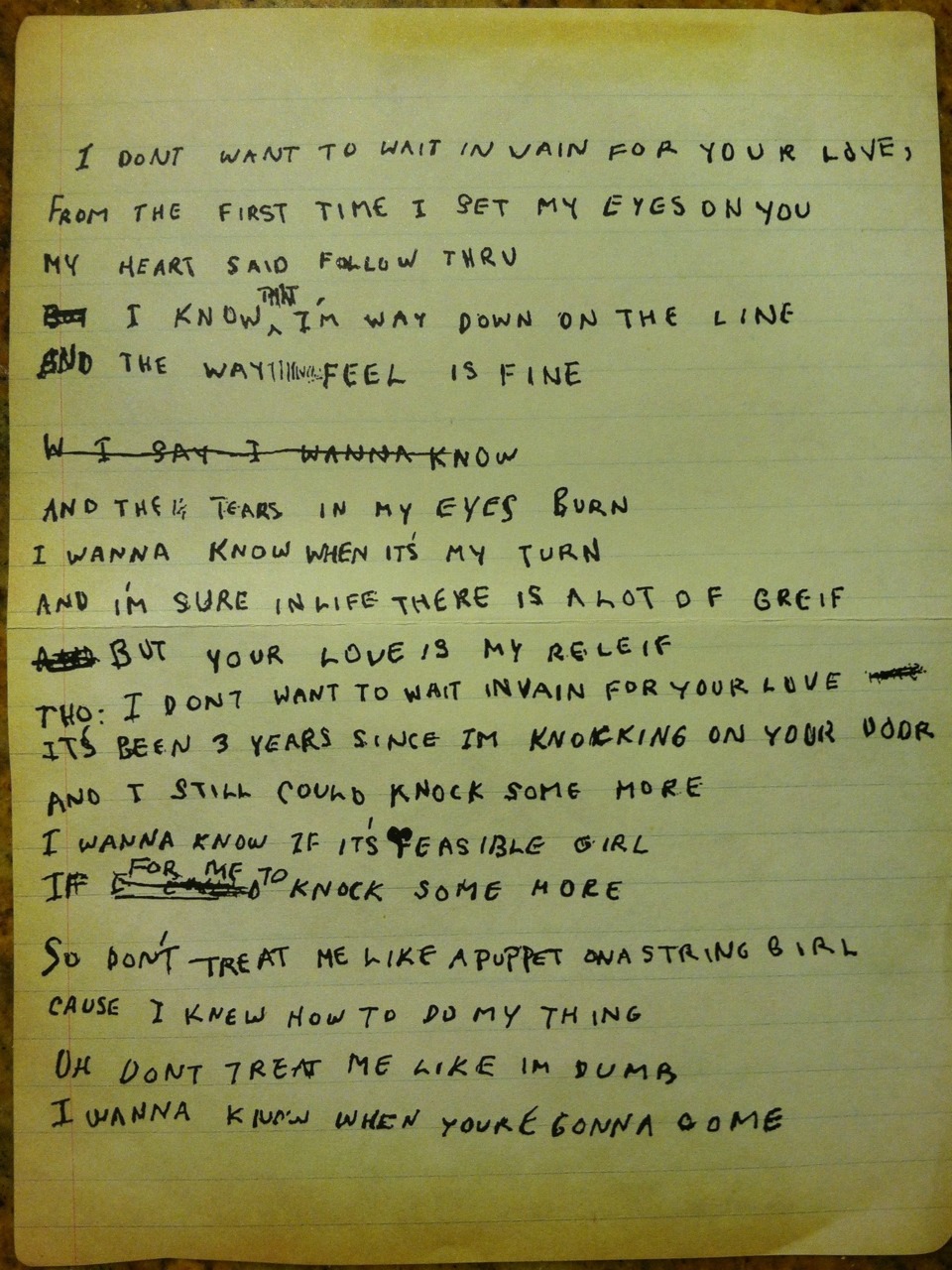 Mona Eltahawy Jumpinpunkins Bob Marley S Handwritten Lyrics