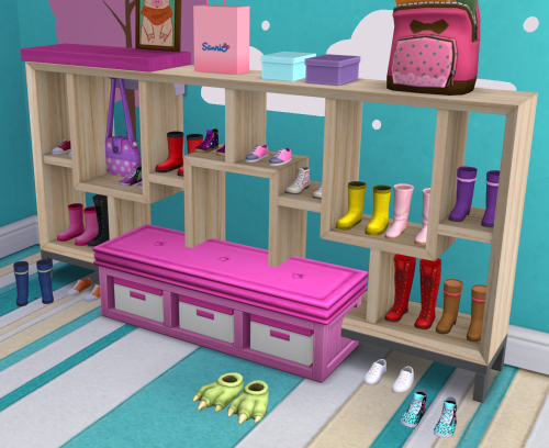 josiesimblr:Maxis Match Little Girl Shoe Clutter!I converted...