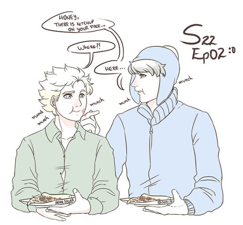 aeonsylver:They were so happy eating pizza at Clyde’s birthday...