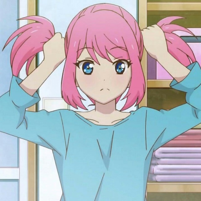 Pink Anime Girl Icons