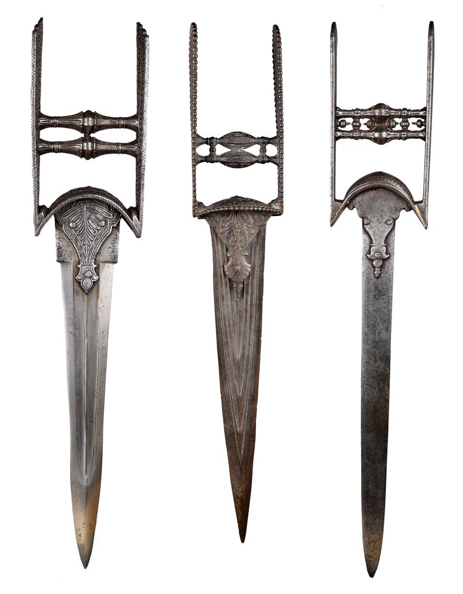 Victorian Swords — Three Indian KatarFrom left to right: A Southern...