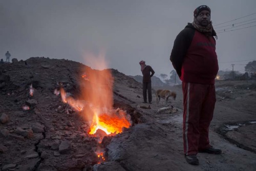 “THE EARTH IS ON FIRE”In Jharia, India, the...