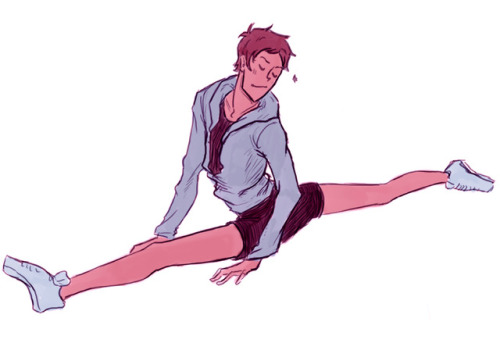 redlilyart:Idk I sometimes draw Lance stretching when I have no...