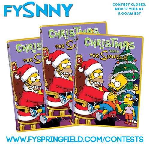 FYSPRINGFIELD CHRISTMAS GIVEAWAY!
• Follow fyspringfield
• Reblog this post (Max 3 times)
Contest closes on Nov 17 2014 at 11:00am (EST).
Three winners from Tumblr will be randomly chosen. Worldwide giveaway. Must be 18+ years old to enter.