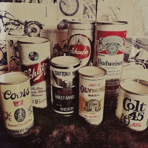 badrevivalblog:A bunch more vintage Beer CAN-dles just hit the...