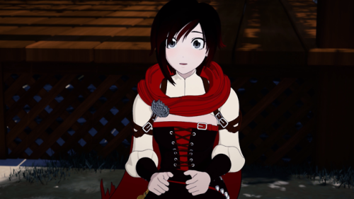 rwbyangst:gomboc123:Ruby Rose learning her eyes can vaporize...